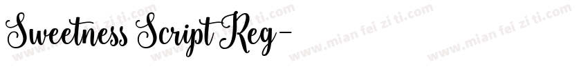 Sweetness Script Reg字体转换